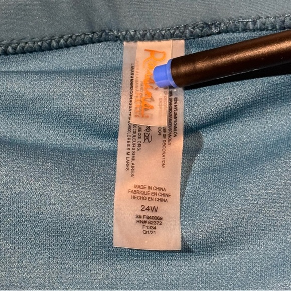 Raisins Curve Plus Costa Ruched High Waist Swim Skirt‎ Blue size 24W - Picture 7 of 10